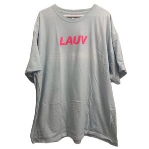 Lauv “How I’m Feeling” Tour Tee 💗 | Comfort Colors | Light Blue Oversized